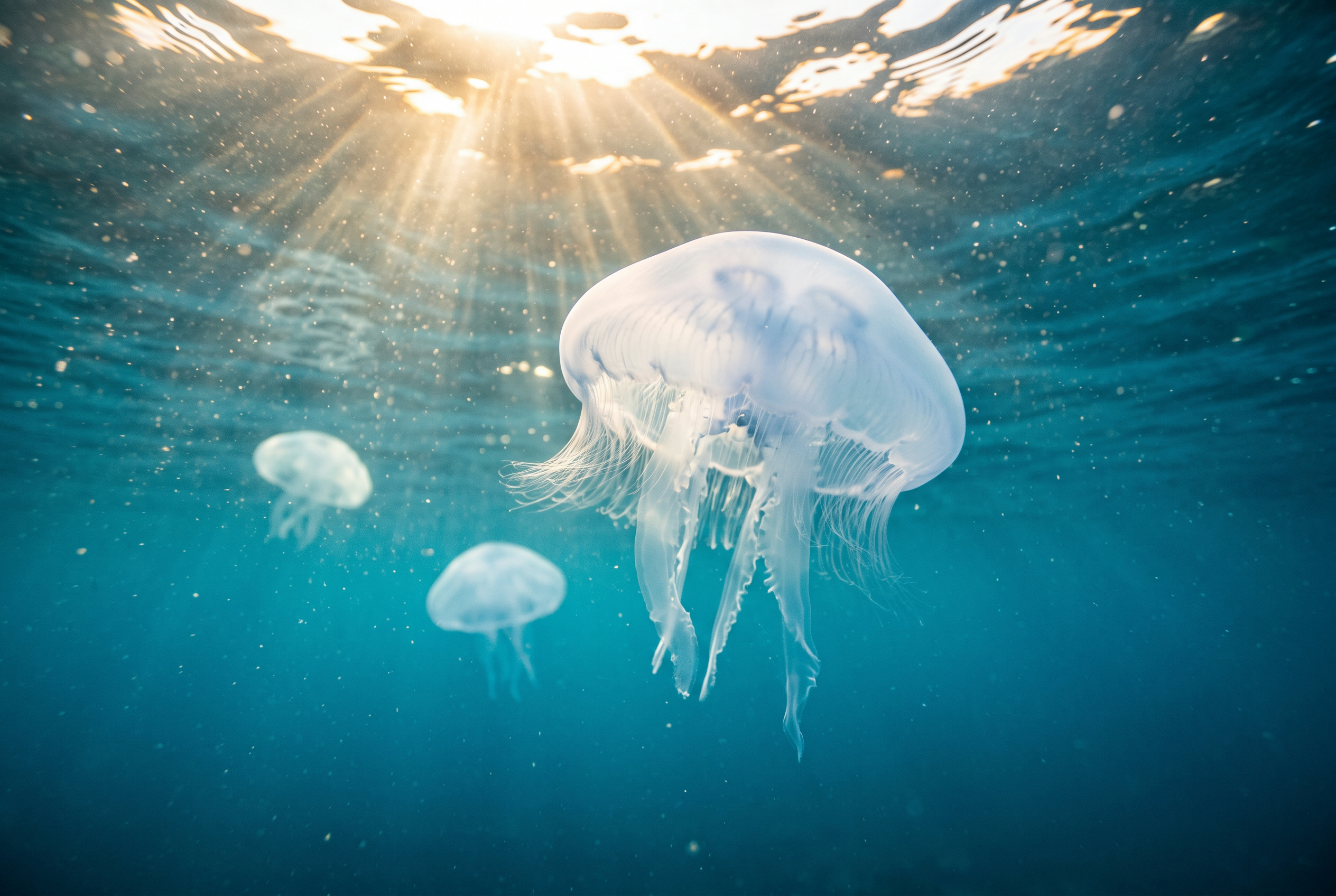 Are there jellyfish in Piran, and do they sting?